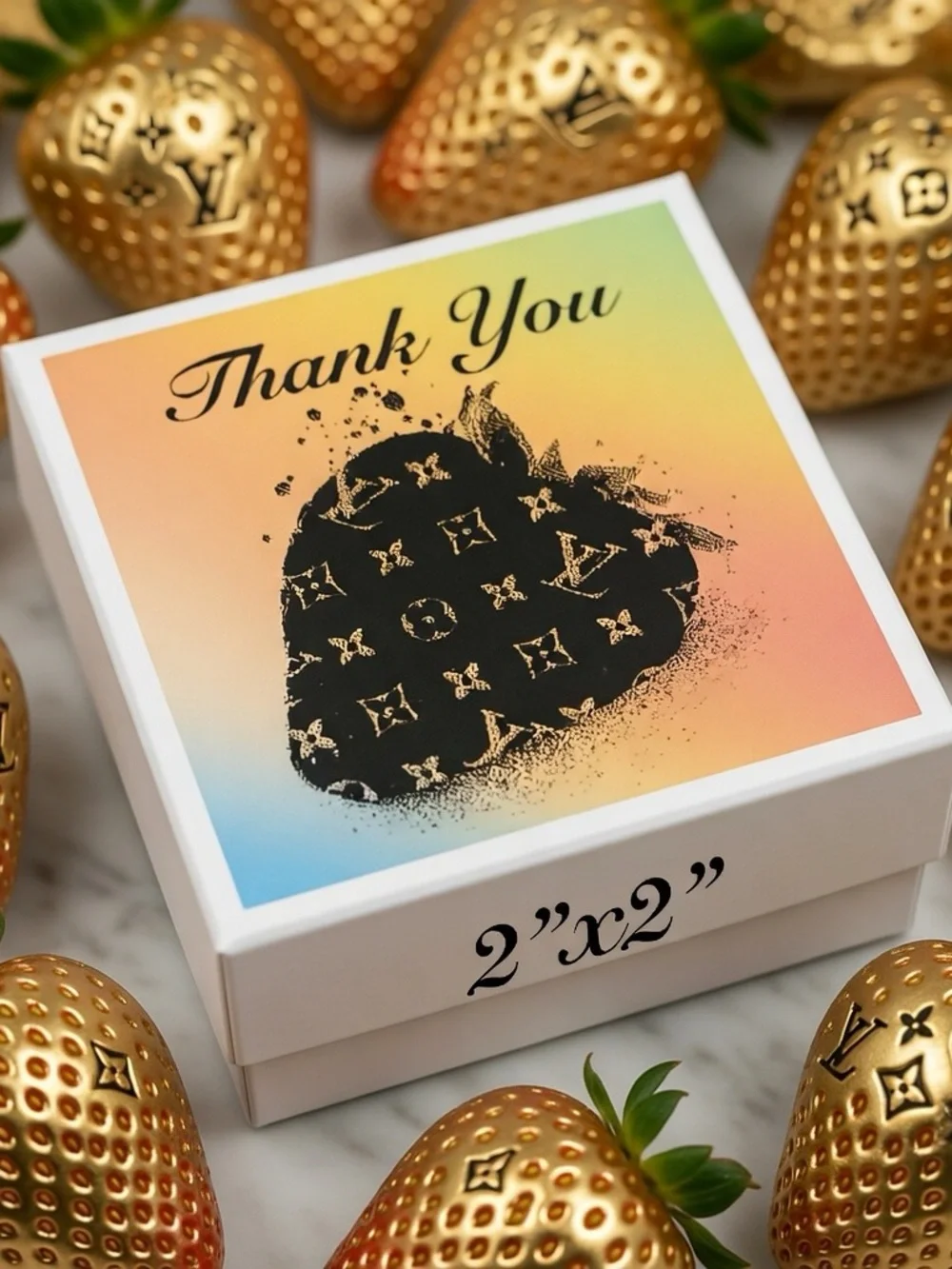 Thank You Strawberry Stickers 100ct. - Picture 2 of 4